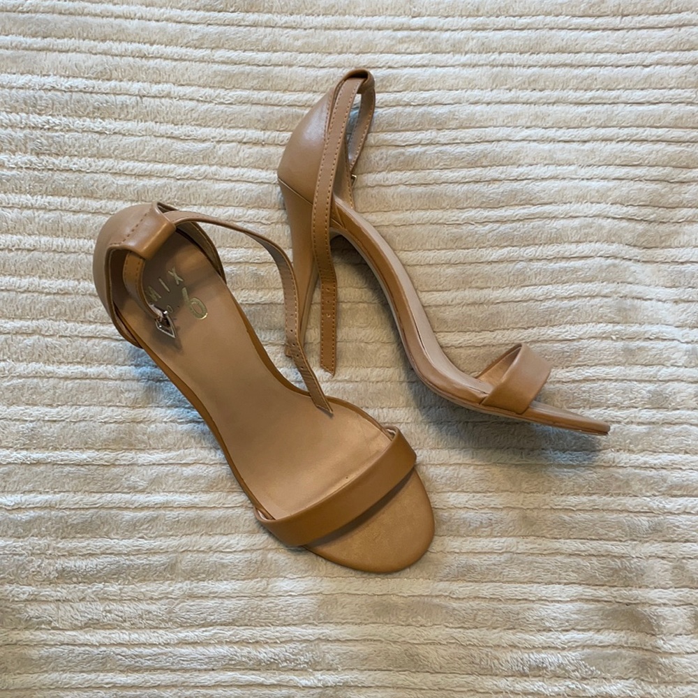 ✨SALE✨ Nude Two-Strap Heels